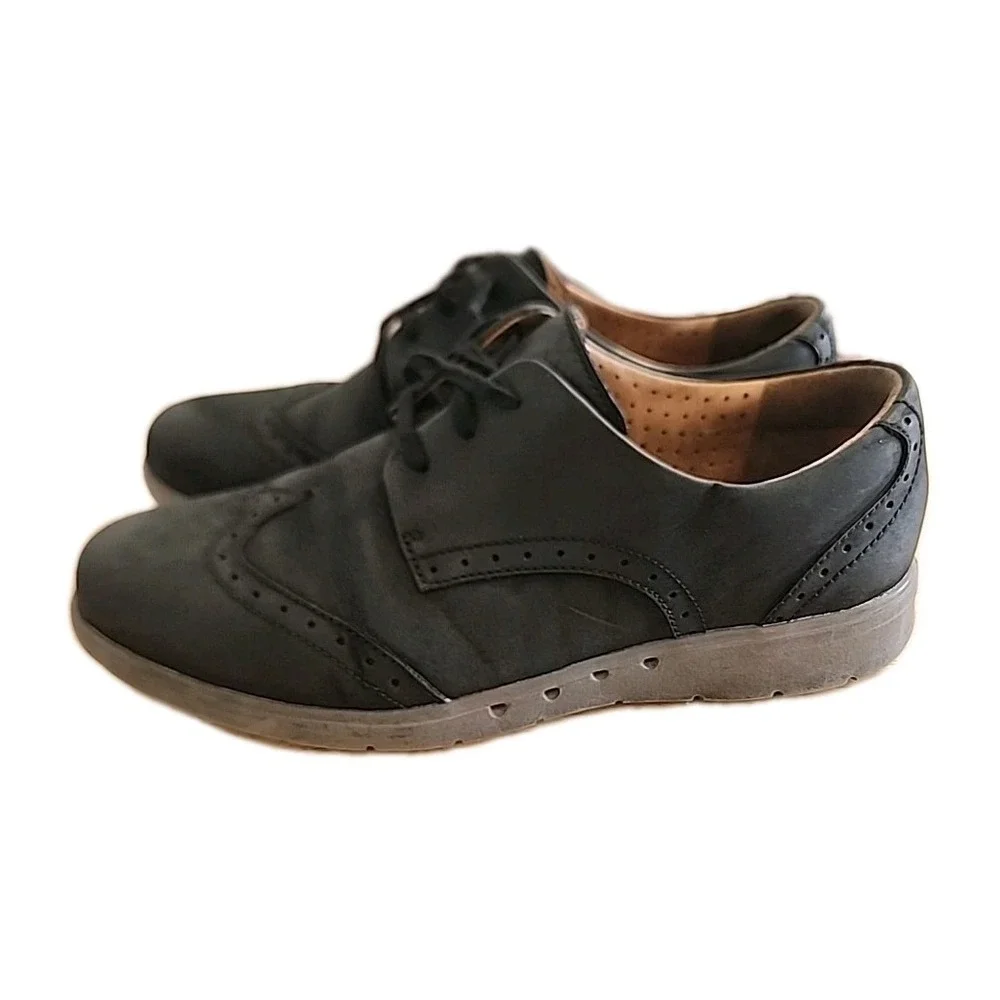 Women CLARKS Unstructured Un Hinton Nubuck Velvety Soft Walking Eurolook  8.5 M‎